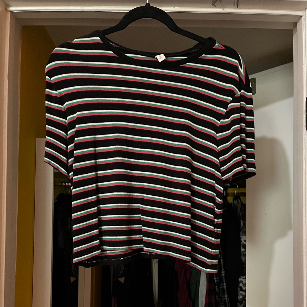 STRIPED CROP TOP